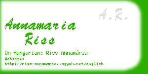 annamaria riss business card